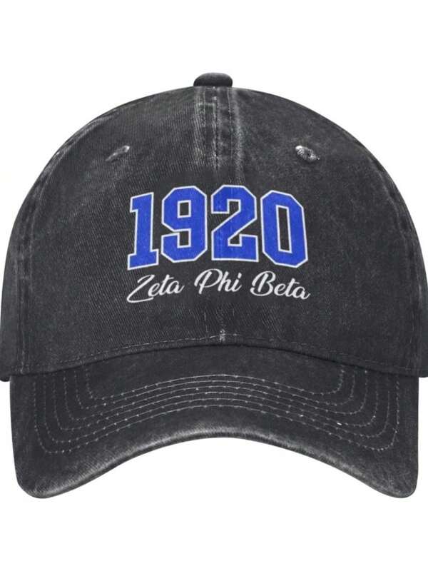 Sorority - Inspired Denim Hat 100% Cotton Denim Hats, Baseball Caps, Trucker Caps. The Arched Brim Design Is Adjustable.