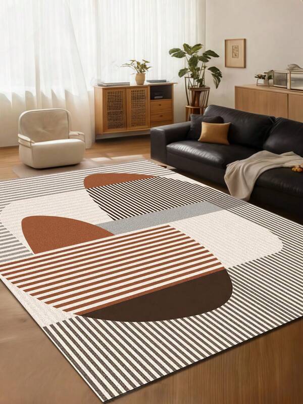 Modern Abstractive Style Indoor Decorative Carpet, New Short Plush Pearl Velvet Material Indoor Carpet, Living Room Carpet, Sofa Carpet, Bedroom Carpet, Non-Slip Bedside Rug, Dining Room/Kitchen Carpet, Office Chair Pad, Entrance Doormat, Outdoor Picnic Blanket, Outdoor Camping Mat