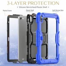 Funda a prueba de golpes y doblado para iPad, de PC duro con bordes de silicona blanda, antiarañazos, antichoques, con soporte oculto en la parte trasera, compatible con Mini6, Mini7, iPad 9.7, Air11/13 M2 2024, Air11/13 M3 2025, Pro11/13 M4 2024, iPad 10.2, iPad 7th, iPad 8th, iPad 9th, Pro 11, Air 4, Air 5, iPad 10th/11th, de 10.9 pulgadas