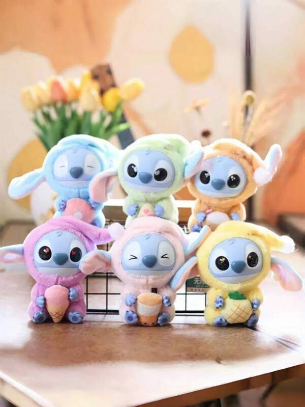 Disney Muñeca de peluche de Scrump de Disney, Serie "Debe comer un bocado incluso si está agotado", Figura coleccionable de Stitch, Regalo de cumpleaños
