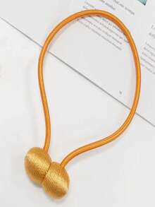 1 pièce/2 pièces Attache-rideaux magnétique avec cordelettes, pinces à rideaux en forme d'écouteurs, fixations de rideaux sans perçage, accessoires de rideaux, attaches de rideaux, aimants de rideaux, fabriqués en cordons de torsion épaissis et aimants puissants, peuvent être utilisés comme supports de rideaux - Multicolore - Voir 9