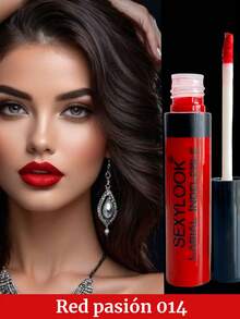 Labila Indeleble Rojo Mate | Labial Líquido Rojo Mate de Larga Duración, Color Intenso, Cobertura Completa, Resistente al Agua, Fórmula Suave, Ligera, Labios Impecables, Maquillaje Profesional - Rojo - Ver 1