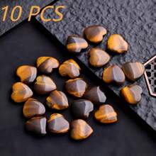 QYDCX Conjunto al por mayor de Cristales de amatista en forma de corazón, cristales curativos púrpuras naturales y bonitos, piedras de bolsillo curativas, palma de amor, balanceo de energía Reiki, meditación, regalo del Día de San Valentín