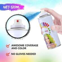 Hair Wax,Temporary Hair Color Wax,Hair Color Dye Pomades,Washable Hair Coloring Natural Hair Strong Style Gel Cream Hair Dye For Party,Hollowen,Cosplay. (Powder Blue, 120ml) - 藍色 - 查看 7