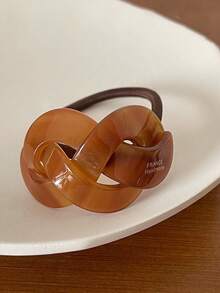 1pc/4pcs Set Niche Design Wavy Braided Hair Scrunchies, Hair Ties - Multicolor - View 6