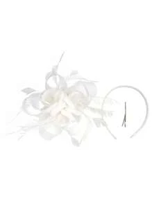 1Pc Fascinator Hats For Women - Tea Party Hats Fascinators Kentucky Headband Derby Hat Wedding Feathers Ribbon Headwear, Tiny Hats, Mini Fascinator, Mini Top Hat , Mini Cap, Head Piece, Rave Accessories, Gifts