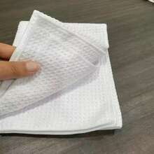 50pcs Sublimation Tea Towel For Holiday, Kitchen Supplies, Room Decor Double-Sided White Sublimation Blank Waffle Tea Towels Perfect Gift For Friend - 白色 - 查看 3
