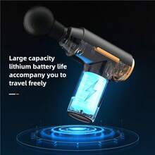 迷你筋膜枪无线按摩枪肌肉放松按摩器材颈膜棒颈椎按摩仪，500mAh - 彩色 - 查看 5