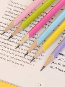 10 支定制镌刻姓名与标志铅笔 | 柔和色彩 HB 木质铅笔（带橡皮擦）| 个性化学生生日、圣诞节、婚礼、新娘送礼会礼物 | 批量教室、办公室、美术用品（返校/情人节/公司礼物）学校用品（课本批改/家庭作业写作/考试填写）| 教师节礼物 + 护士医疗记录 + 婚礼宾客回礼 | 学生必需品 - 彩色 - 查看 4