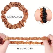 4 pièces Ensemble de petits élastiques à cheveux - Mini chouchous sans couture pour femmes, élastiques invisibles sans marque, bandeaux de cheveux minimalistes pour le bureau, le sport, les voyages