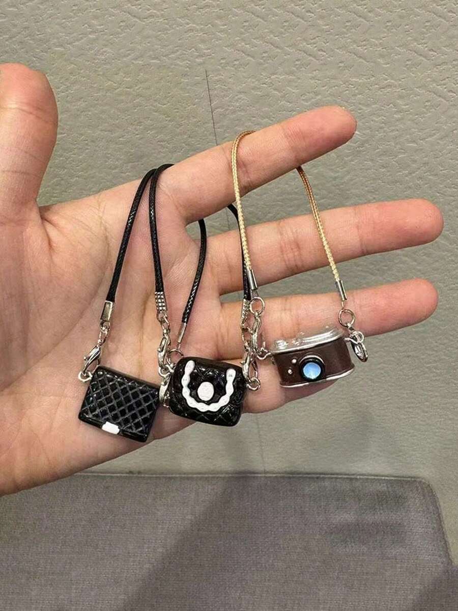 Doll House For Labobo Camellia Black & White Hanging Accessory Pendant Decoration For Labubu - Multicolor - View 1