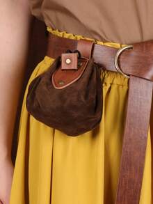 1 件 PU 皮革腰带袋，适用于中世纪腰带复古腰包文艺复兴维京集市 LARP 角色扮演道具腰包（不含腰带） - 彩色 - 查看 9