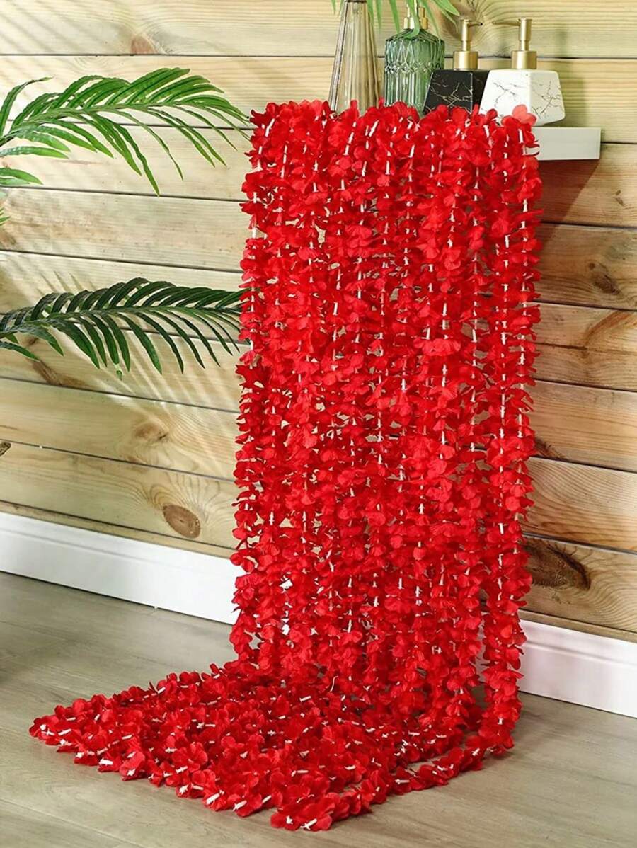 3/5pcs Artificial Wisteria Hanging Flowers, Fabric Flower Vines, Fake Orchid Vine For Home Decor, Wedding Decor, Rome Decor, Garden Decorations, Wall Decor And Indoor & Outdoor Hanging Decorations