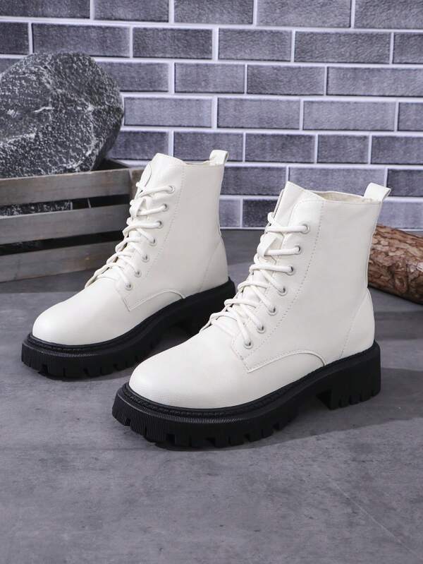 Plus Size Fashion Versatile Thick Sole Slip-On Boots