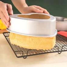 优质不粘心形铝制蛋糕模具，带可拆卸底部的心形烤盘，手动烘焙模具，非常适合婚礼、生日、周年纪念和母亲节蛋糕，蛋糕烘焙用品，特殊场合烘焙用具，优雅的烘焙用具，烘焙用具