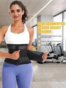 Adjustable Waist Cincher Shapewear, Slimming And Body Shaping - Black - View 4