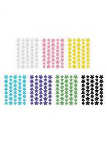 40pcs/160pcs/360pcs Cartoon Face Covering Colored Stickers, Hydrogel Patches, Photo Essentials, Star-Shaped Decor Stickers, For Concealing Blemishes And Imperfections, Easy Peel-Off, Suitable For Various Parties And Fun Events, Star-Shaped Decor Stickers, Holiday Party Gift Idea, Cute Star-Shaped Colorful DIY Stickers - Multicolor - View 3