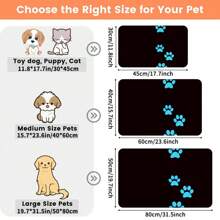 1 pièce Tapis d'alimentation pour animaux de compagnie, tapis absorbant pour nourriture pour chats et chiens, tapis de propreté pour animaux de compagnie imperméable et anti-fuite, tapis à nettoyer facilement sans tache pour distributeur d'eau pour chats et chiens, accessoires pour animaux de compagnie, tapis pour repas d'animaux de compagnie convenant aux buveurs et malvenus