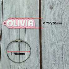 3D Printed Water Bottle Name Tag | Cute Personalized Keychain | Small Name Tag With String | Customized Name Tag | Sports Bag Name Tag