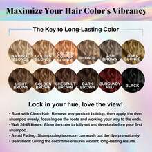 Natural Hair Dye Shampoo 3 IN 1, Hair Color For Gray Hair Coverage, Hair Coloring Shampoo For Women, Color Shampoo Beard Dye For Men, Vegan Ammonia Free Hair Shampoo (NATURAL BLONDE) - 彩色 - 查看 8
