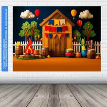 Photographic Panel June Festival Scenery Fabric - FDFJN0136 - 查看 3