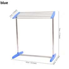 1pc Multi-Purpose Drying Rack, Suitable For Indoor And Outdoor Use, Can Hang Clothes, Underwear, Socks, Towels, Foldable And Detachable Design, Convenient For Balcony - Multicolor - View 12