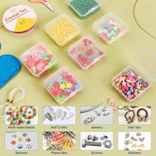 30/60 Pcs Plastic Storage Boxes, 30 Compartments With Small Containers - Transparent Jewelry, Craft & Sewing Organizer, Home Solution, Multi-Purpose Containers For Home And Dorm Use, Jewelry Box For Women Storage Organizer Travel Essentials Back To School Dormitory Storage - Multicolor - View 4