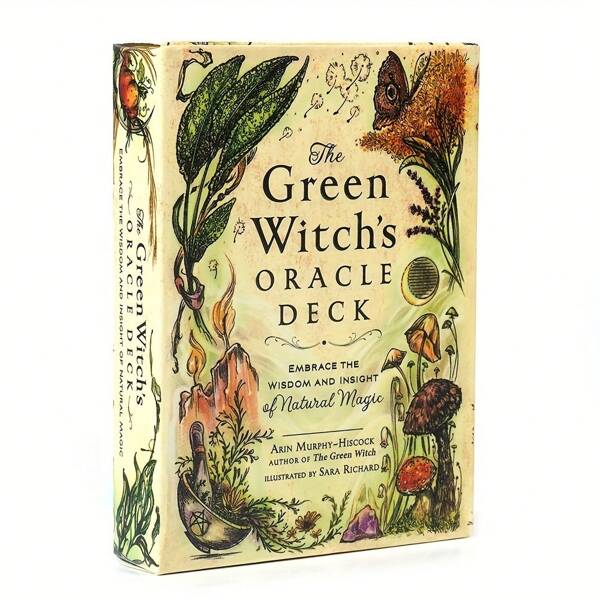 O Baralho Oráculo da Bruxa Verde Abrace a Sabedoria e a Visão da Magia Natural Cartas de Tarô da Série Bruxaria da Bruxa Verde