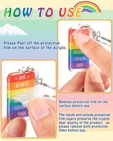 Gay Keychain Lgbtq Accessories Bulk Gay Stuff Men Women Keyring Transgender - classic - 查看 7