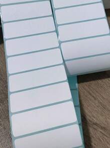 2000pcs/1000pcs/200pcs/100pcs Plain Color Labels Stickers, Easy To Use And Multipurpose Self-Adhesive Labels, 70*20mm Suitable For Office And School Student Labels, Barcode Printer Paper, Random Assorted,School Supplies,Back To School