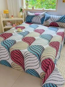 3pcs Bedding Set, Soft & Skin-Friendly, Includes 1pc Duvet Cover And 2pcs Pillow Shams, Without Filler, Suitable For Dorm, Bedroom, Multiple Sizes Available