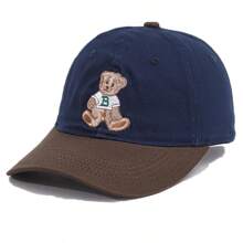 JZML 1 Unisex Bear Embroidery Casual Baseball Cap