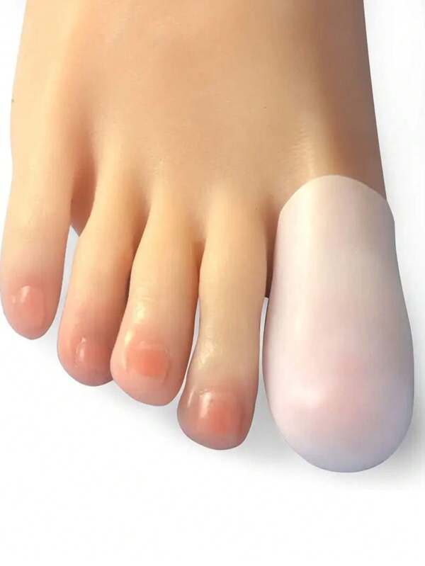 2 Stücke/4 Stücke Silikon Zehentrenner und -schutz, Großzehenschutz, leicht zu reinigen, weich und elastisch, geeignet für Laufen, Wandern, Schlittschuhlaufen und Tanzen - unisex, für Sport und täglichen Gebrauch, geruchslos Zehenabdeckung, Zehenabriebschutz