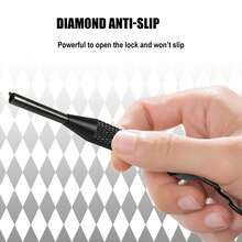 全新黑色滚花扭锁钥匙，带可拆卸钥匙圈，适用于标准系列手铐，通用手铐钥匙，适用于警察约束装置和安全专业人员，与大多数手铐兼容