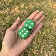 30mm 超大亚克力圆角斑点骰子套装，适用于桌面游戏、派对、万圣节、桌面、KTV、圣诞节和万圣节礼物、数学教学、计数骰子，理想之选