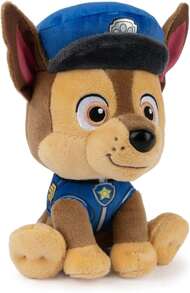 Spin Master Peluche de la Patrulla Canina Sky Blue Piloto Paracaidista - Spin Master GUND de 6 pulgadas con alas plateadas y emblema de llama para el equipo de rescate, para niños a partir de 1 año
