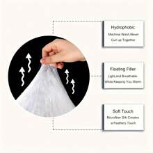 Erosebridal 2/3 Pcs Rainbow Comforter Set, Cartoon Rainbow Bedding Set For Teens Women, Hand Drawn Iridescent Print Bed Set, Colorful Clouds Love Heart Quilt For Room Decor - Soft Microfiber, Birthday Gifts - 白色黃色藍色 - 查看 6