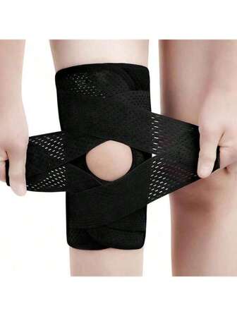 第四代升级版 1 件式护膝带侧稳定器，适用于半月板撕裂、膝盖疼痛、关节炎、损伤恢复，透气可调节膝盖支撑，适用于运动、骑自行车、跑步、男女通用健身房配件膝盖支撑运动护膝健身房护膝