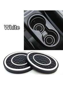2 piezas Premium Almohadilla antideslizante de silicona de 2.75 pies para el panel de control central - Goma de alta calidad, a prueba de polvo, diseño a juego en rojo y negro - Perfecto para proteger el interior de tu automóvil