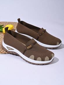 2025新款女士时尚舒适柔软轻便休闲运动鞋，平底鞋