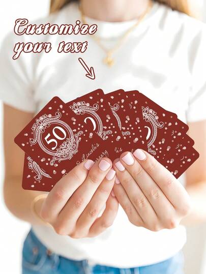 Custom Personalized Retro Playing Cards, Anniversary Commemoration Customization, Couple's Gift 54pcs, Perfect For Valentine's Day, Anniversaries, Birthdays ,Ideal Gift For Partner Or Friend, Christmas Gift,Personalized Gift