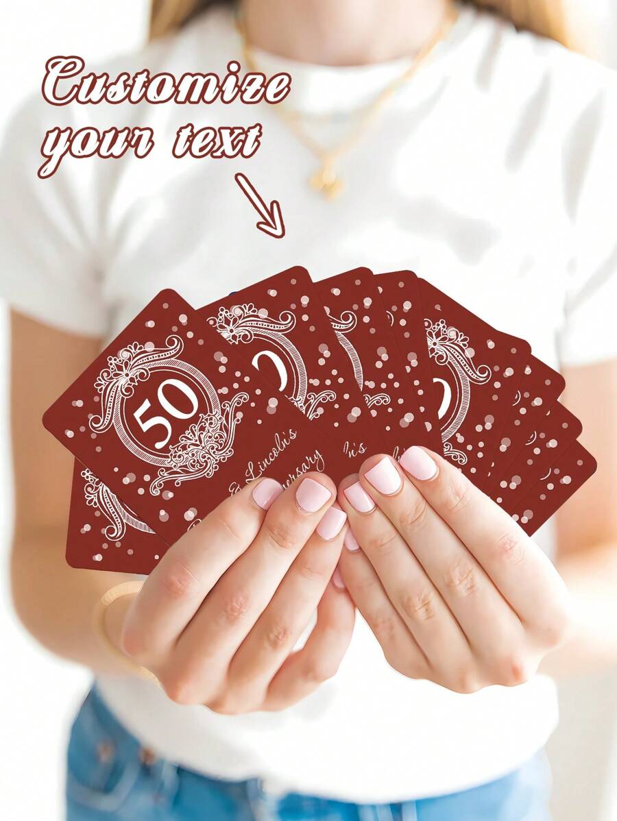 Custom Personalized Retro Playing Cards, Anniversary Commemoration Customization, Couple's Gift 54pcs, Perfect For Valentine's Day, Anniversaries, Birthdays ,Ideal Gift For Partner Or Friend, Christmas Gift,Personalized Gift