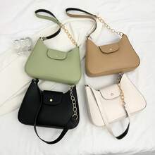 2025 New Fashion Simple Minimalist Baguette Shoulder Bag, Summer - Multicolor - View 6