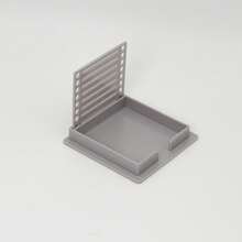 Sticky Note Holder With Stencil - Light Gray (with 100 4-color Sticky Notes) - View 9