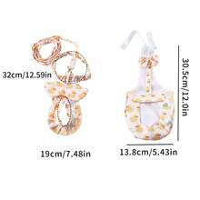 Duck Diapers Washable Nappy Adjustable Pet Bowknot Clothes With Elastic Band Hen Vest Chicken Physiological Pants Goose Flight Suits Farm Chicken Duck Vest Hen Belt Pet Harness Matching Collars Bow Comfortable Leads Breathable Poultry Supplies - Multicolor - View 14