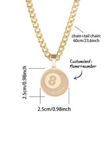 1 Stück personalisierte Halskette in Sportball-Form mit Name, verschiedene Stile, Vatertag, Valentinstag, Geburtstag, Jahrestag, Freunde, Studentenabschluss, Weihnachten, hochwertige Familiengeschenke, geeignet für alle Jahreszeiten