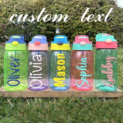 Botellas de agua personalizadas para personalización, botellas de agua de vuelta a la escuela, regalos para el aula, regalos para fiestas, botellas de agua deportivas y regalos de vuelta a la escuela, multifuncionales, ornamentales, reutilizables, exquisitas, elegantes, de alta calidad, coloridas, modernas, personalizadas, únicas, regalos ideales para él, regalos ideales para ella, novio, papá, novia, mamá, familia, amigos, salón de té, hogar, jardín, oficina, para aniversarios, para el Día de San Valentín, para el Día de la Madre, para cumpleaños, para el Día del Padre, para graduaciones, para bodas, para inauguración de casa, artículos personales