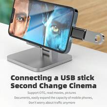 1-2 piezas Adaptador de Rayo a USB, Convertidor USB 3.0, Adaptador de Cámara USB Portátil para Automóvil, Cable Sincronizador de Datos OTG Compatible con iPhone 14/13/12/11/Xr/X/XS/8/7, Lector de Tarjetas, Unidad Flash, Ratón - Multicolor - Ver 5