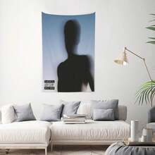Daniel Caesar Anime Tapestry Flag Wall Art Wall Hanging Decor For Bedroom Living Room Wall Decor For Men And Women40x60 In - Black - View 2