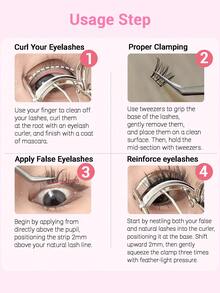 36 Clusters C Curl No Glue Needed Eyelashes Korean Girl Group Glue Free Eyelash Japanese Makeup Natural Look Wispy Eyelash Extensions Gift For Women Individual Lashes Comfortable To Wear Lash Clusters, Eyelash Clusters, Individual Eyelashes, Lashes, Fake Lashes - C - View 4